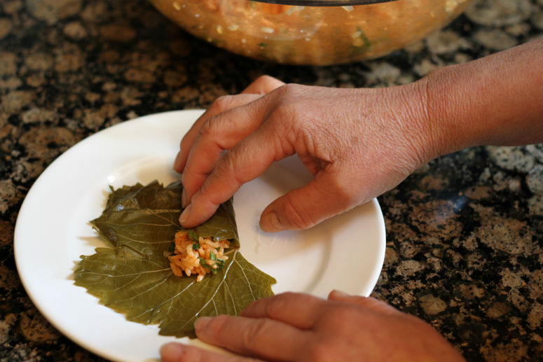 Dolmas or Stuffed Grape Leaves Recipe by Ceja Vineyards