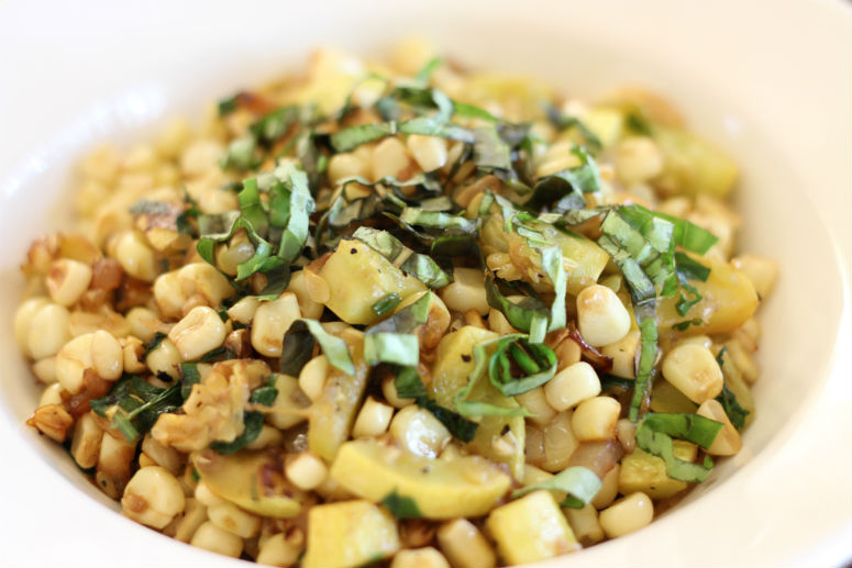 Succotash of Summer Squash and Corn Recipe by Ceja Vineyards