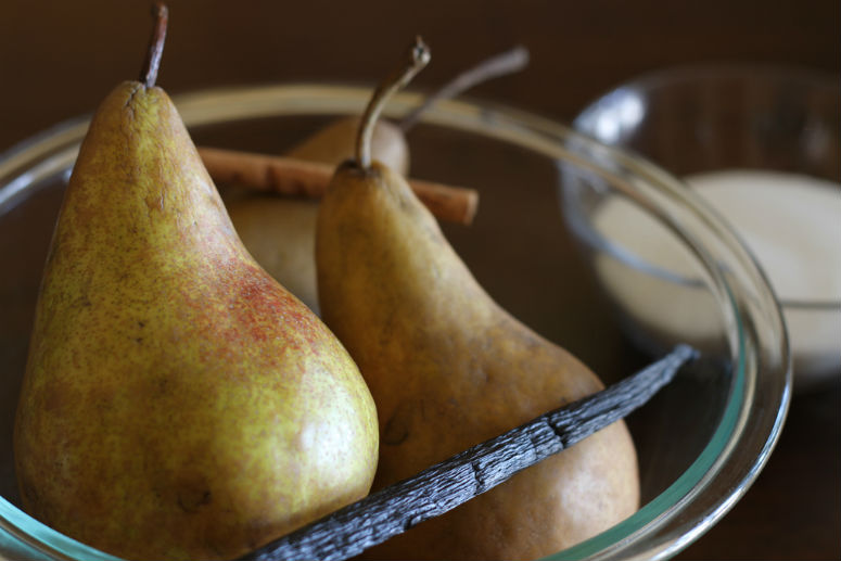 Wine Poached Pears Recipe by Ceja Vineyards