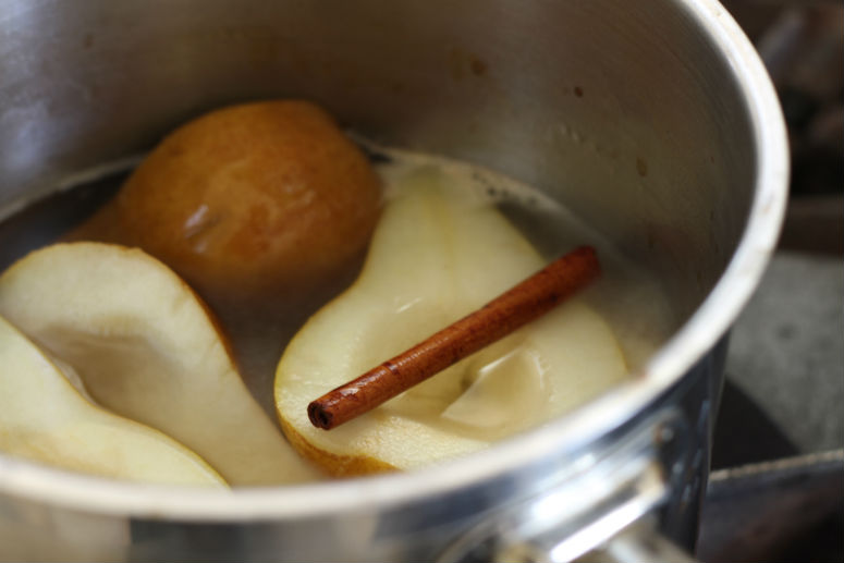 Wine Poached Pears Recipe by Ceja Vineyards