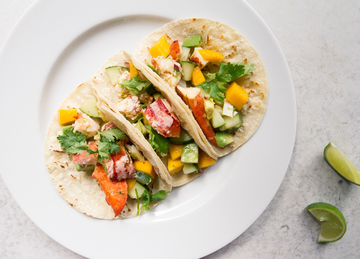 Lobster Tacos with Mango Salsa