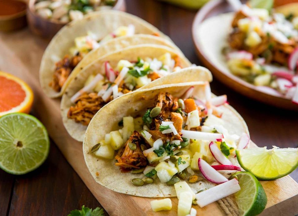 Tacos al Pastor with Pineapple-Jalapeño Salsa Recipe