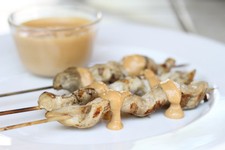 Chicken Skewers with Spicy Peanut Sauce