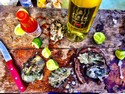 Grilled Oysters with Tomatillo Salsa
